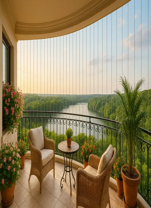 Hanvika Enterprises Invisible Grills for Balcony